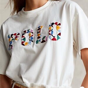 Polo Ralph Lauren Womens Embroidered Tee